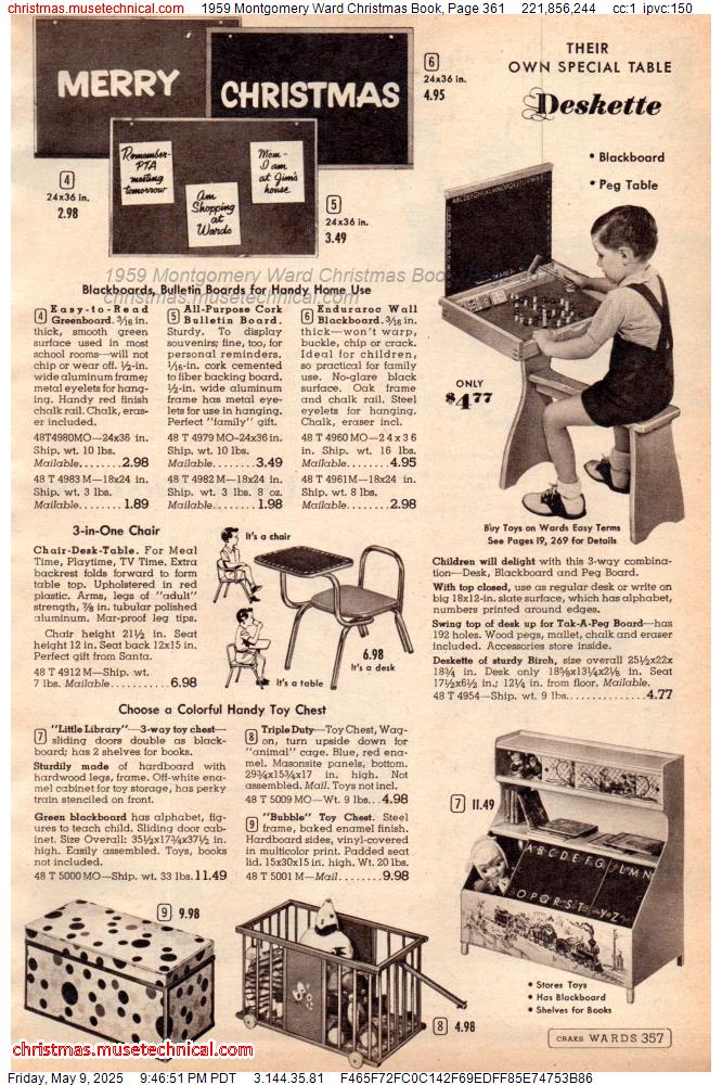 1959 Montgomery Ward Christmas Book, Page 361