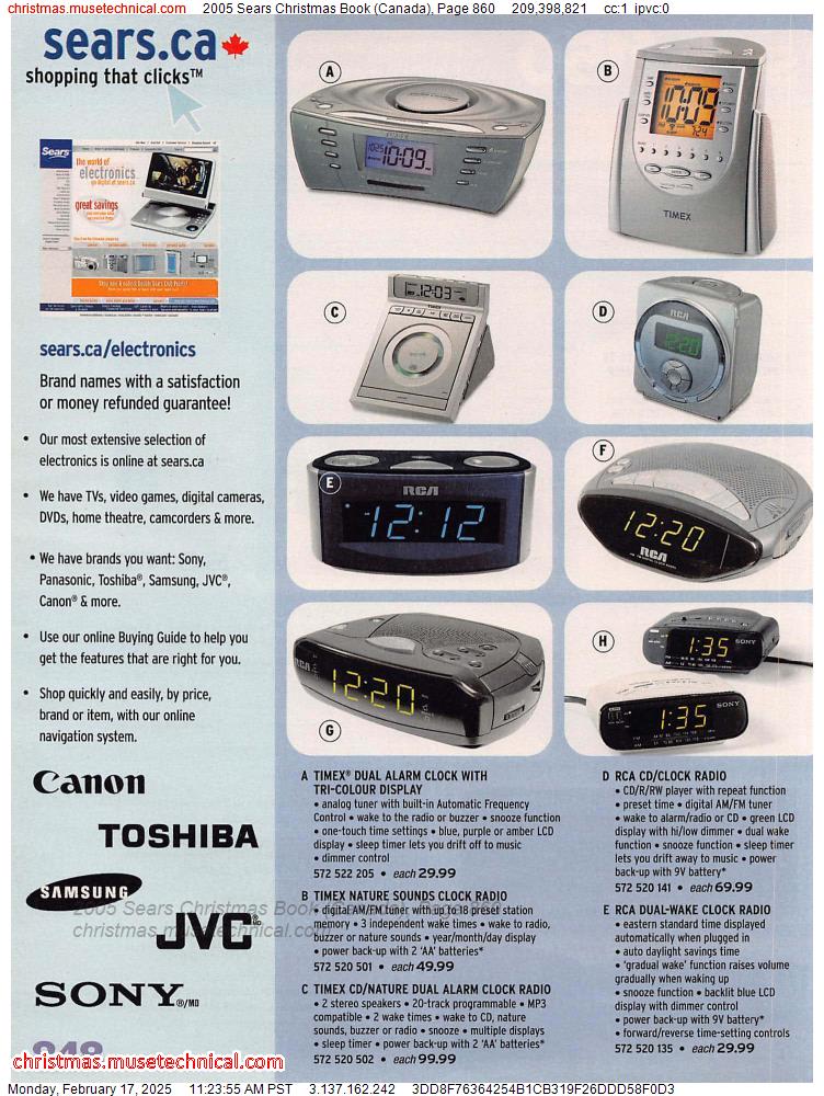 2005 Sears Christmas Book (Canada), Page 860