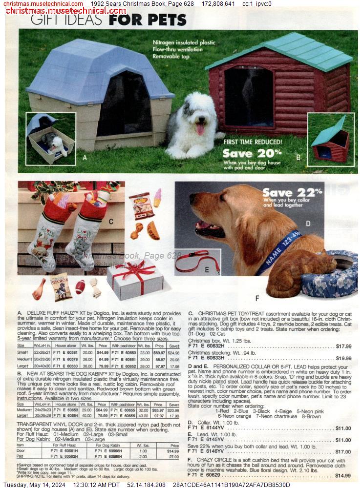 1992 Sears Christmas Book, Page 628
