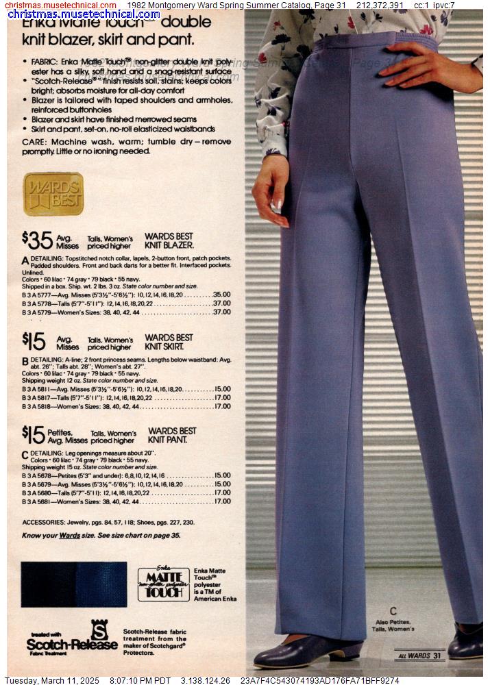 1982 Montgomery Ward Spring Summer Catalog, Page 31