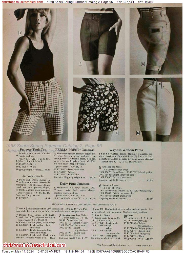 1968 Sears Spring Summer Catalog 2, Page 96