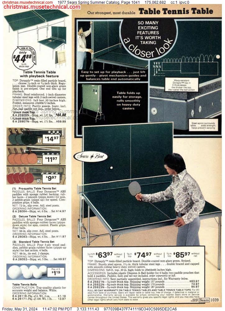 1977 Sears Spring Summer Catalog, Page 1041