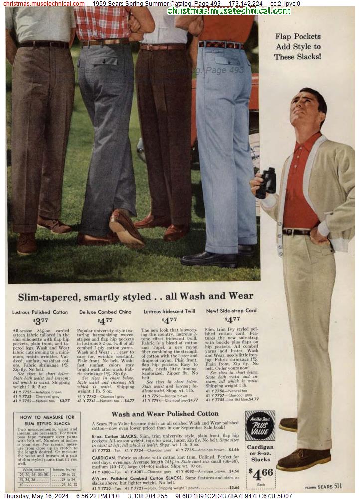 1959 Sears Spring Summer Catalog, Page 493