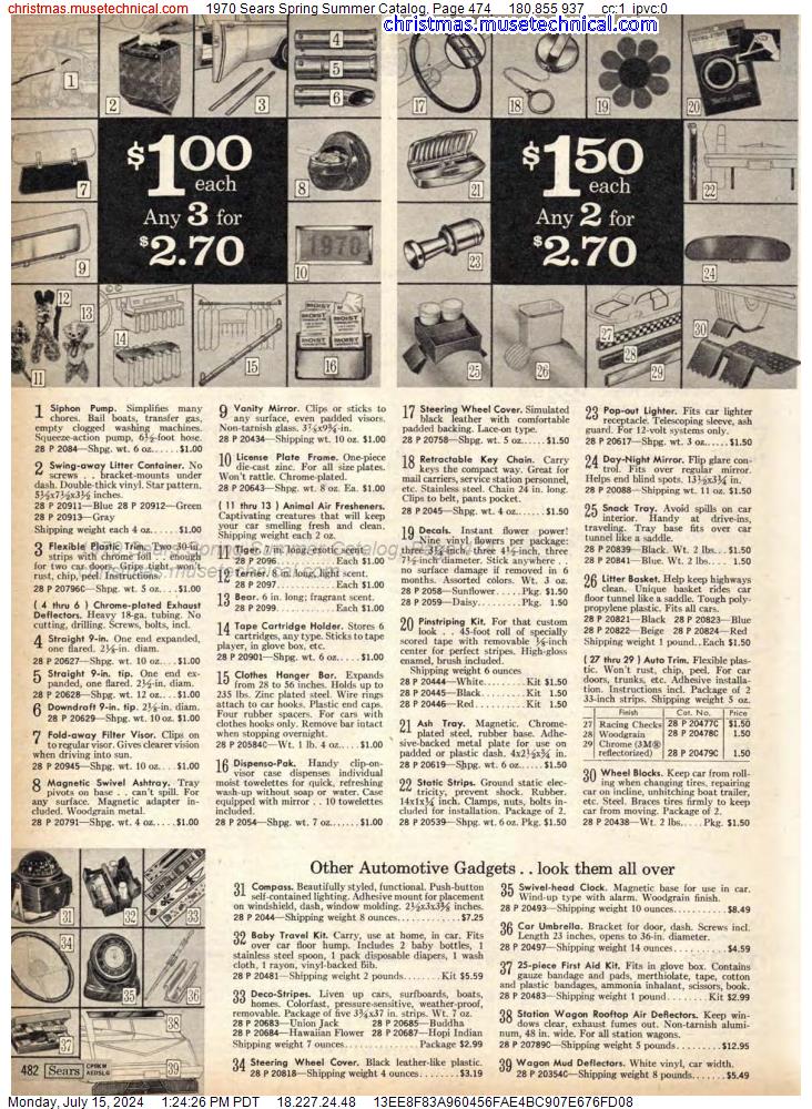 1970 Sears Spring Summer Catalog, Page 474