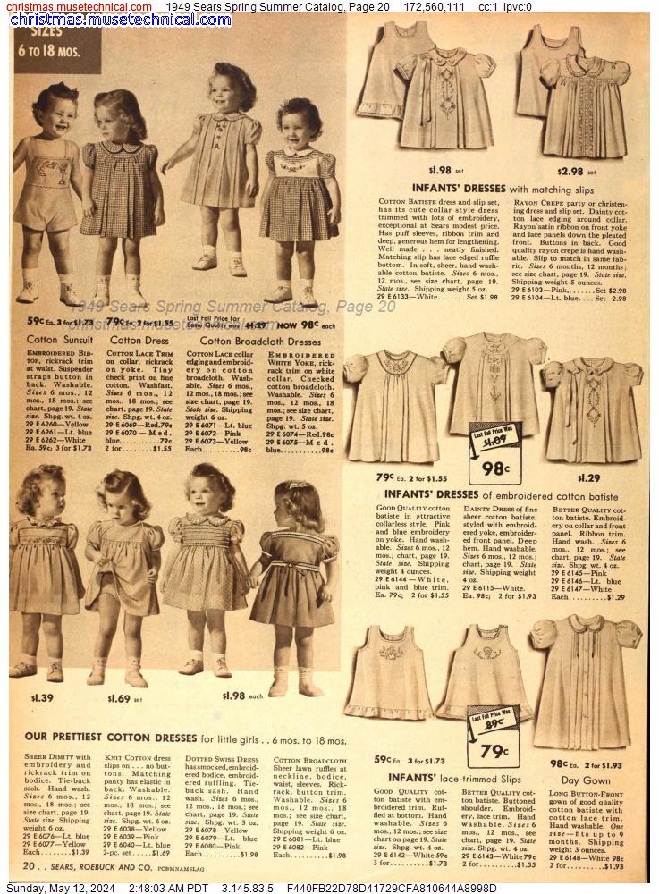 1949 Sears Spring Summer Catalog, Page 20