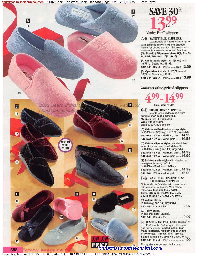 2002 Sears Christmas Book (Canada), Page 362