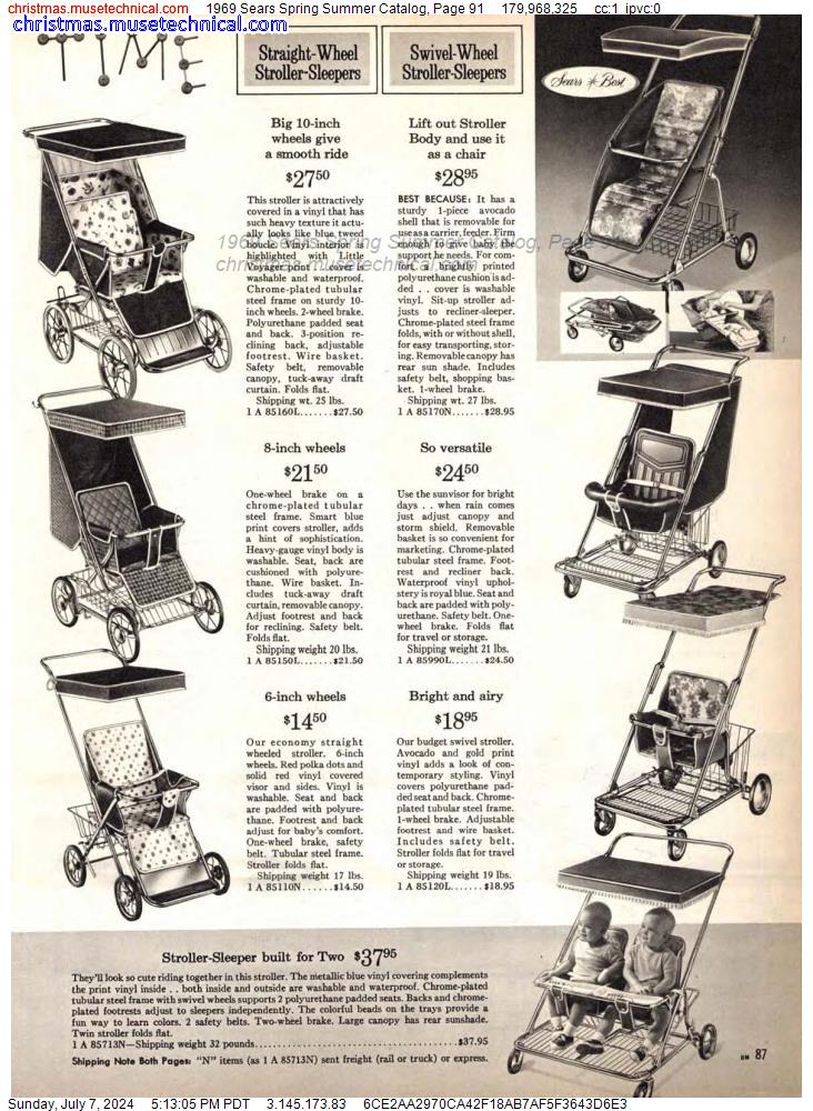 1969 Sears Spring Summer Catalog, Page 91