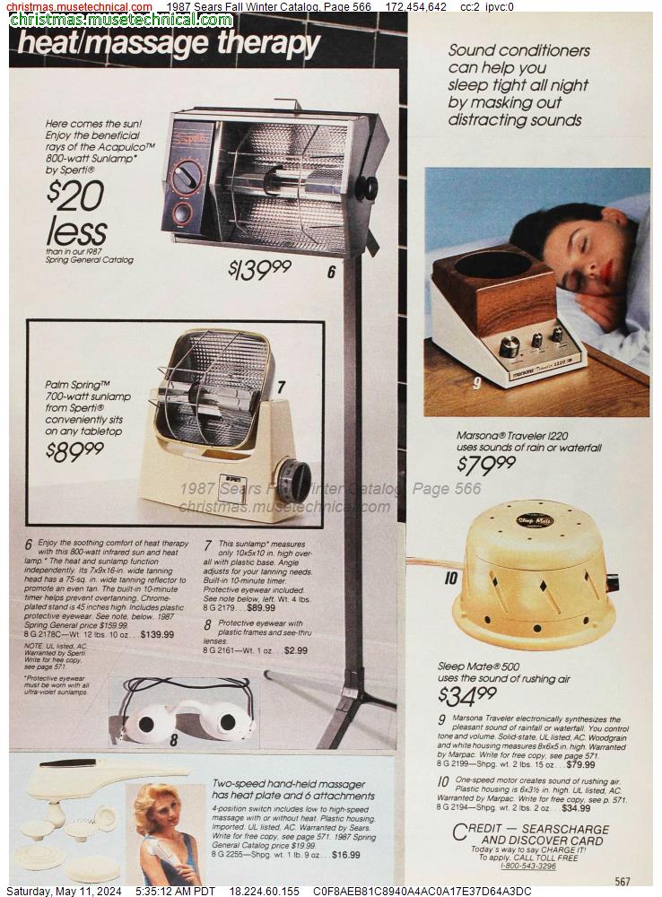 1987 Sears Fall Winter Catalog, Page 566