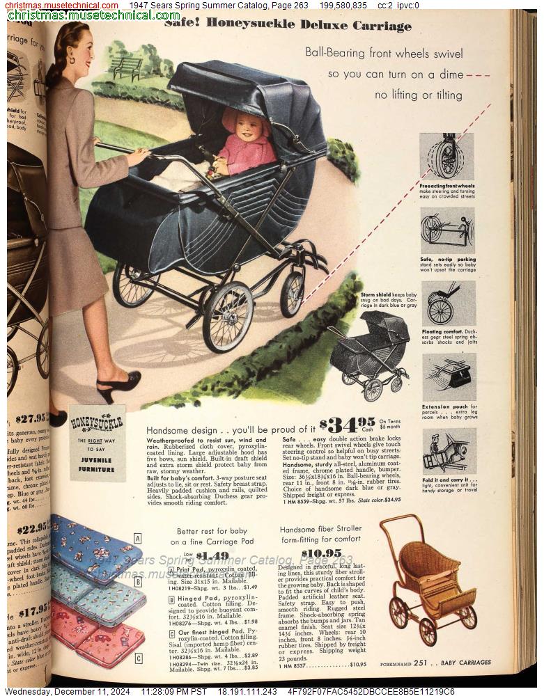 1947 Sears Spring Summer Catalog, Page 263