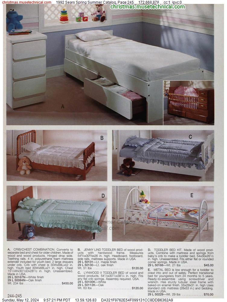 1992 Sears Spring Summer Catalog, Page 245