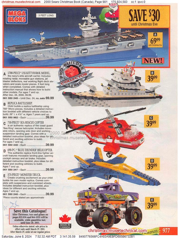 2000 Sears Christmas Book (Canada), Page 981