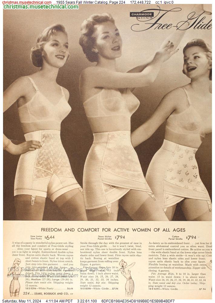 1955 Sears Fall Winter Catalog, Page 224