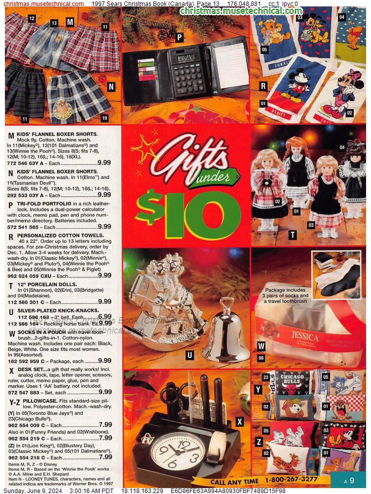 1997 Sears Christmas Book (Canada), Page 13
