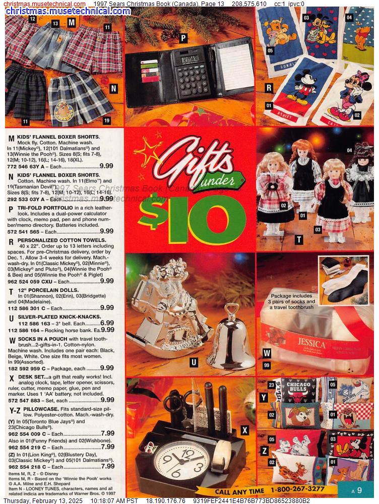 1997 Sears Christmas Book (Canada), Page 13