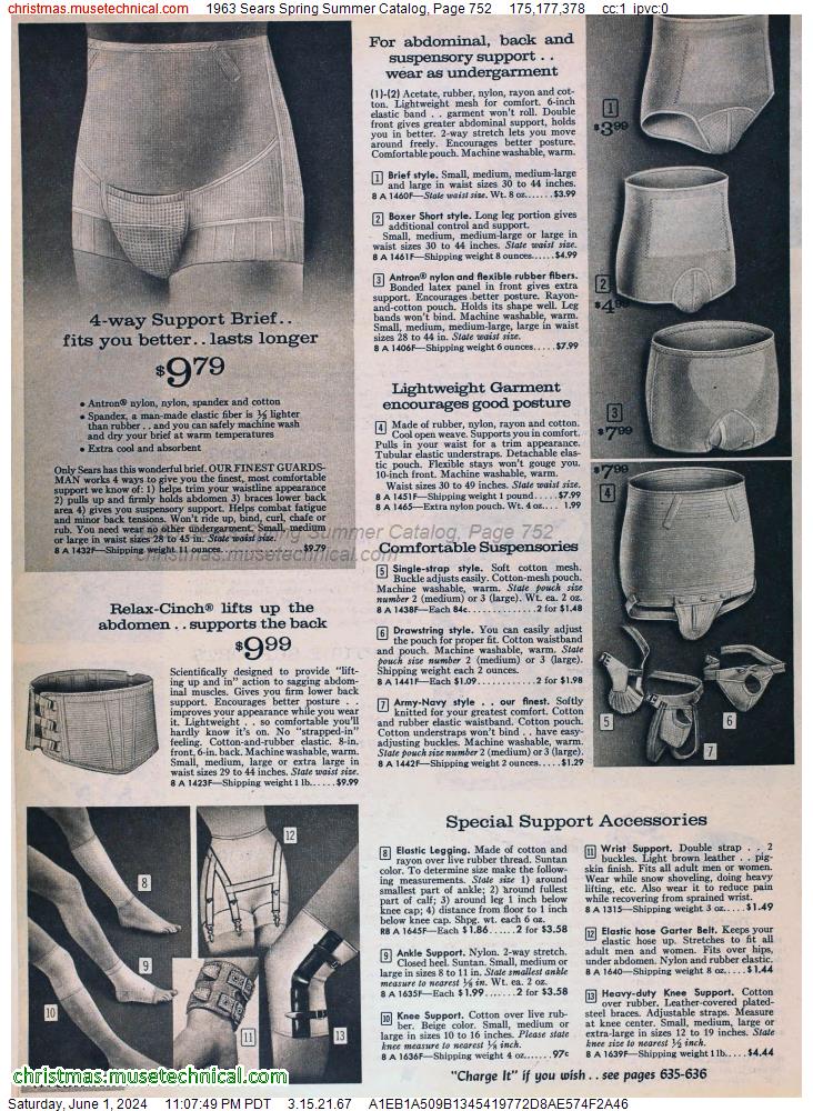 1963 Sears Spring Summer Catalog, Page 752