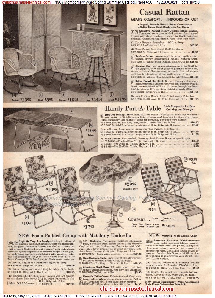 1963 Montgomery Ward Spring Summer Catalog, Page 656