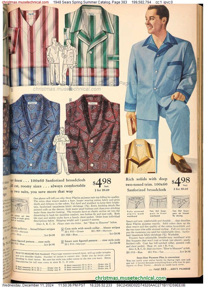 1948 Sears Spring Summer Catalog, Page 383