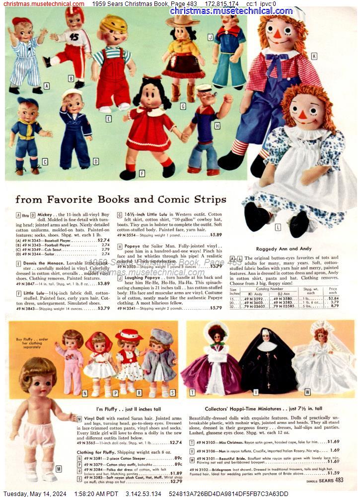 1959 Sears Christmas Book, Page 483