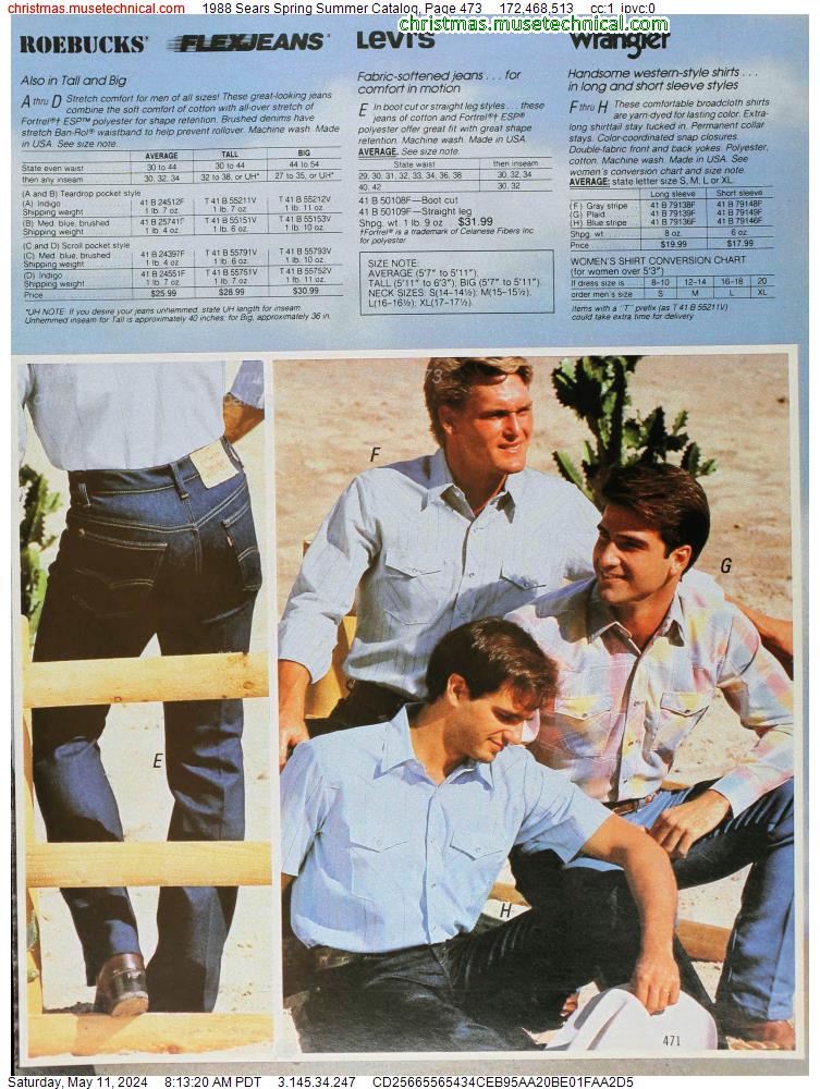 1988 Sears Spring Summer Catalog, Page 473