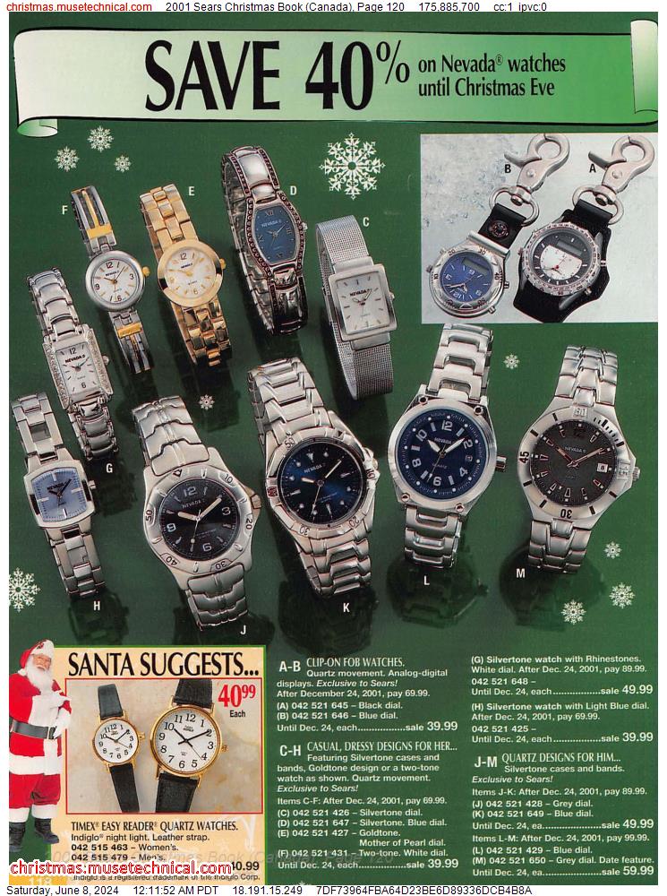 2001 Sears Christmas Book (Canada), Page 120
