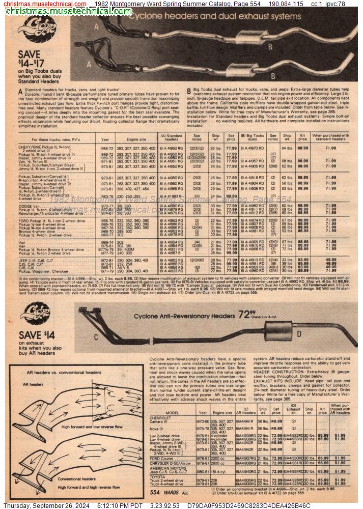 1982 Montgomery Ward Spring Summer Catalog, Page 554