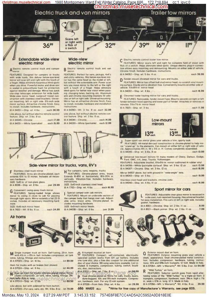 1980 Montgomery Ward Fall Winter Catalog, Page 686
