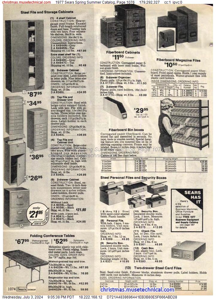 1977 Sears Spring Summer Catalog, Page 1076