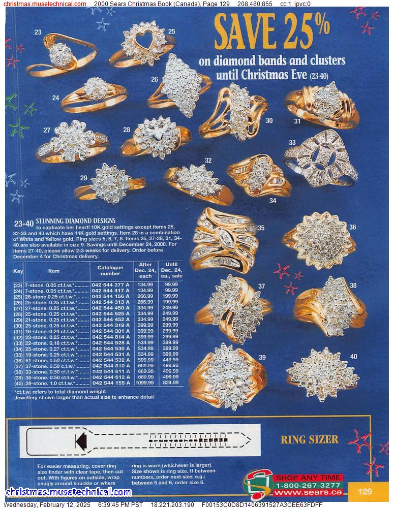 2000 Sears Christmas Book (Canada), Page 129