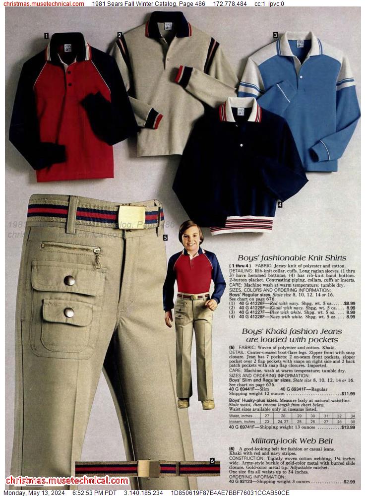 1981 Sears Fall Winter Catalog, Page 486