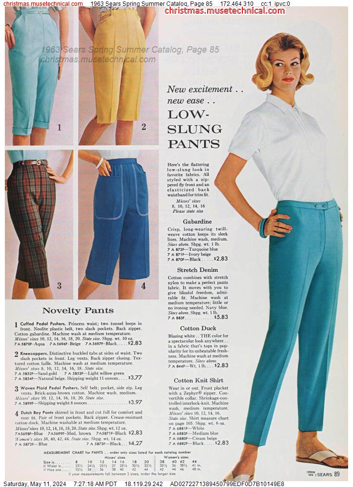 1963 Sears Spring Summer Catalog, Page 85