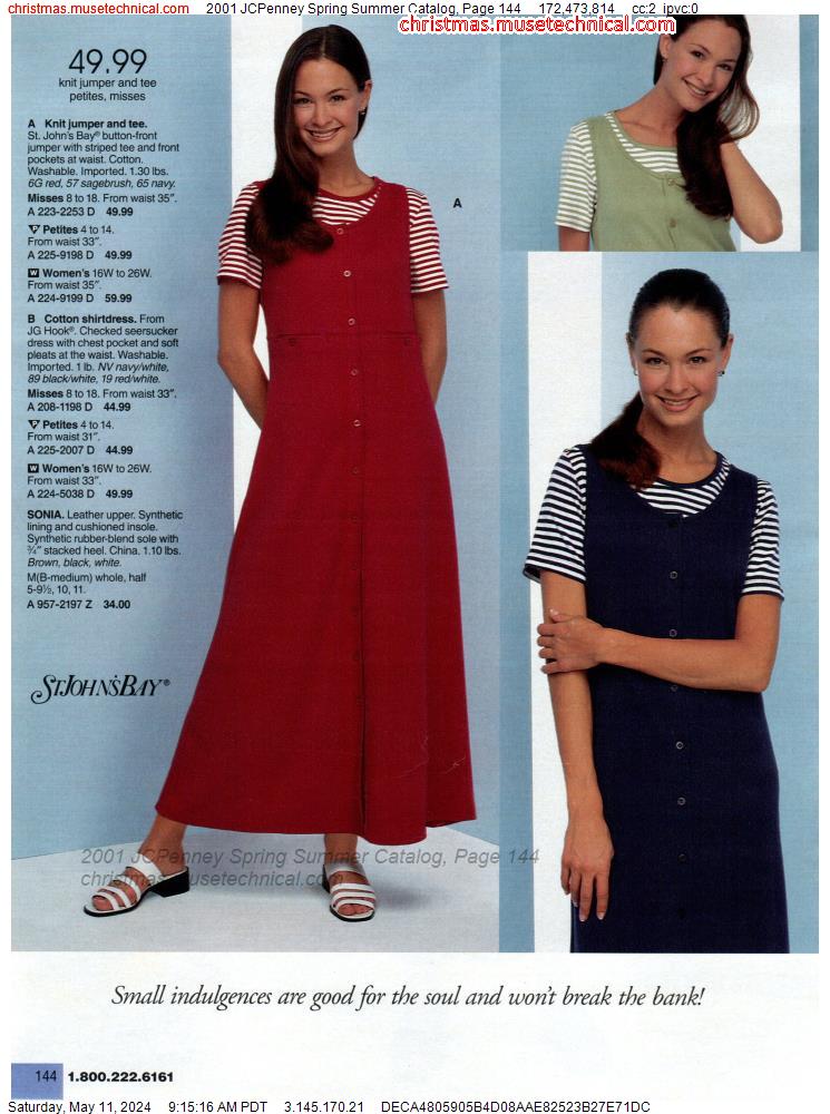 2001 JCPenney Spring Summer Catalog, Page 144