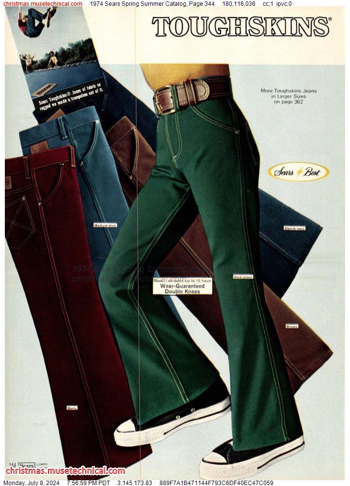 1974 Sears Spring Summer Catalog, Page 344