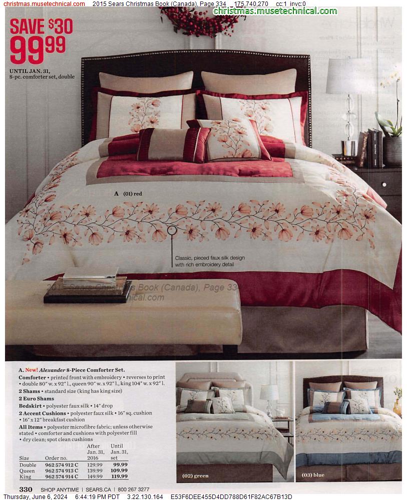 2015 Sears Christmas Book (Canada), Page 334