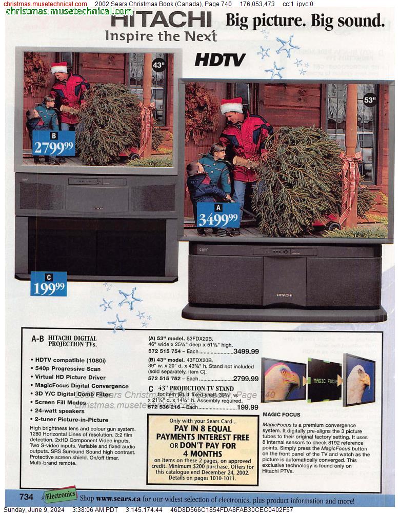 2002 Sears Christmas Book (Canada), Page 740