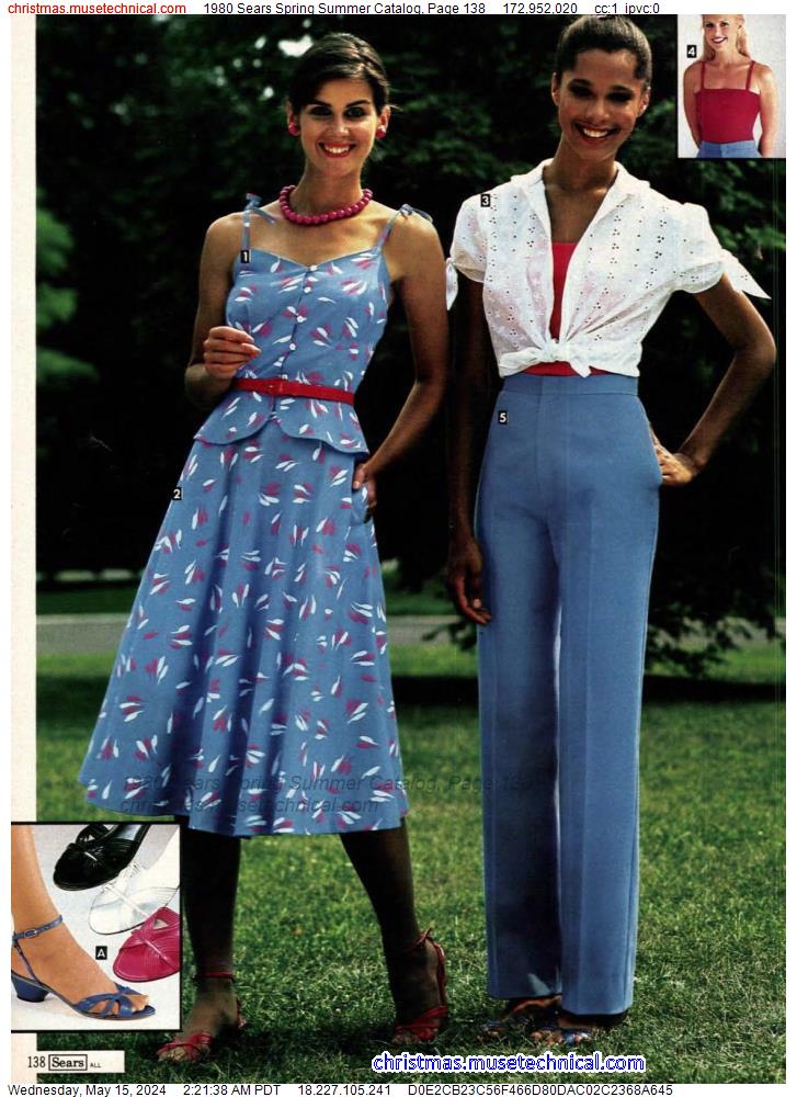 1980 Sears Spring Summer Catalog, Page 138