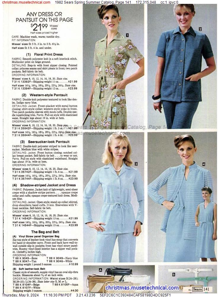 1982 Sears Spring Summer Catalog, Page 141