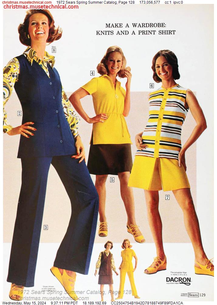 1972 Sears Spring Summer Catalog, Page 128
