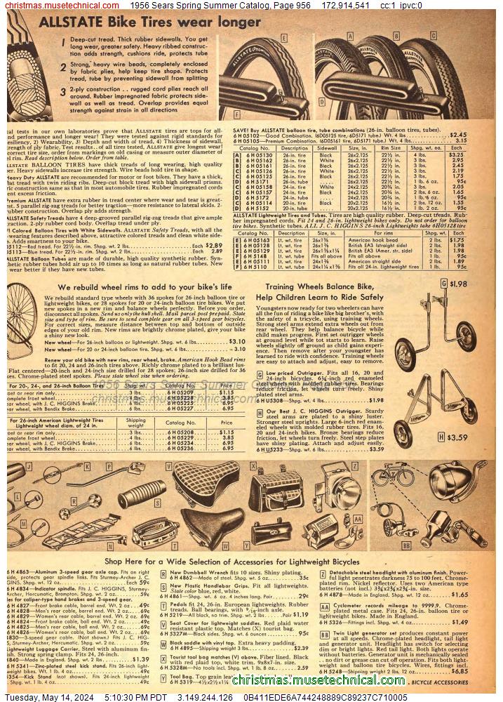 1956 Sears Spring Summer Catalog, Page 956