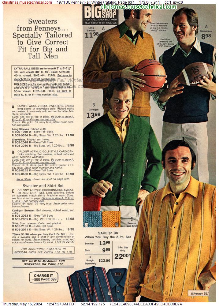 1971 JCPenney Fall Winter Catalog, Page 637