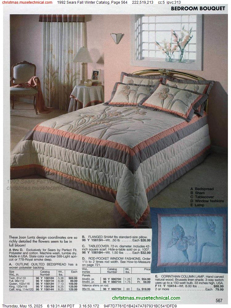1992 Sears Fall Winter Catalog, Page 564