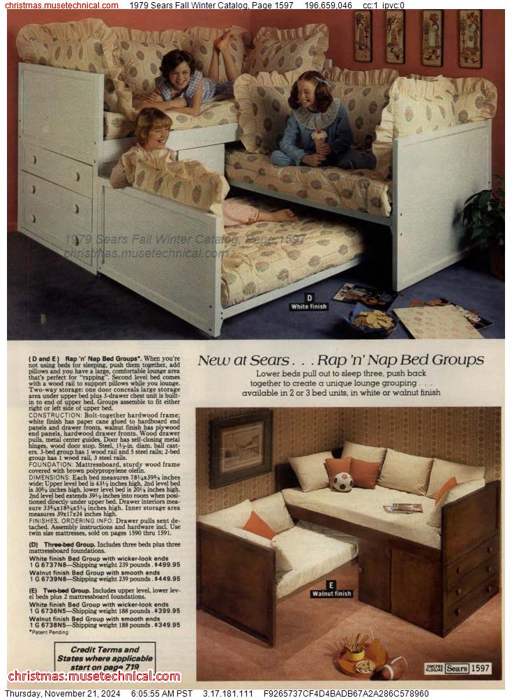 1979 Sears Fall Winter Catalog, Page 1597