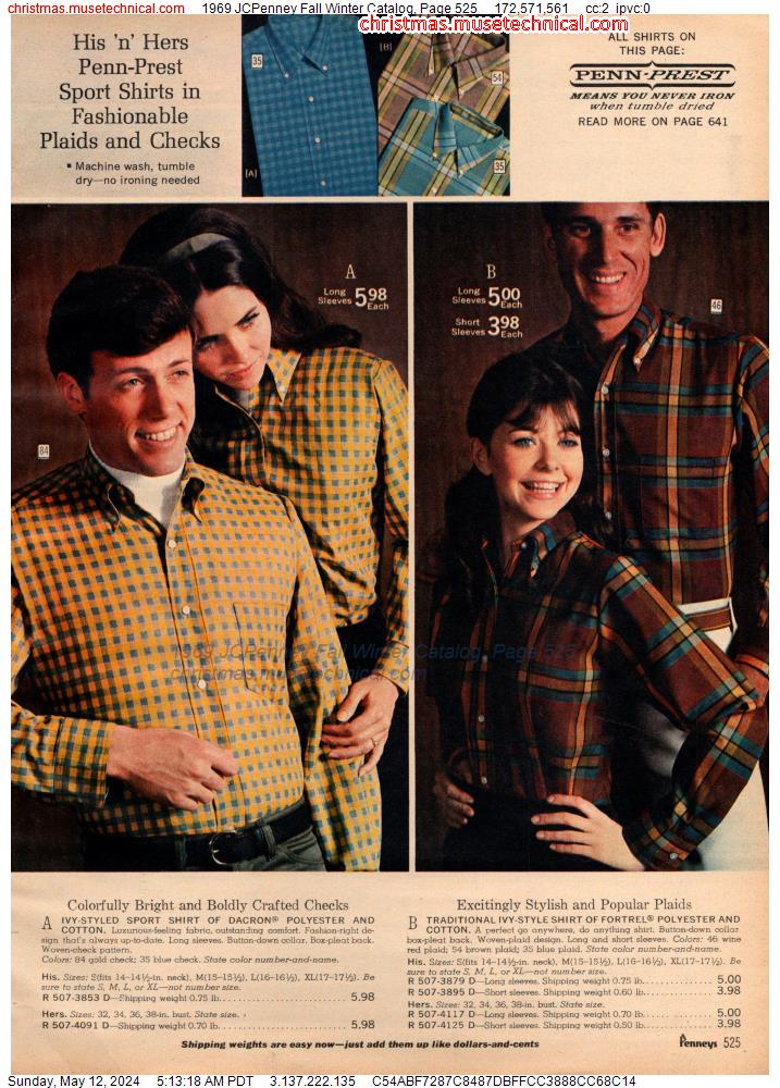 1969 JCPenney Fall Winter Catalog, Page 525