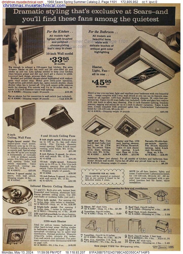 1968 Sears Spring Summer Catalog 2, Page 1101