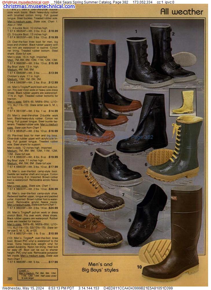 1984 Sears Spring Summer Catalog, Page 382