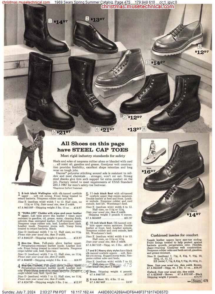 1969 Sears Spring Summer Catalog, Page 475