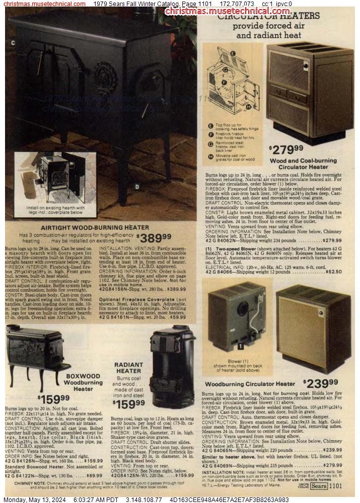 1979 Sears Fall Winter Catalog, Page 1101