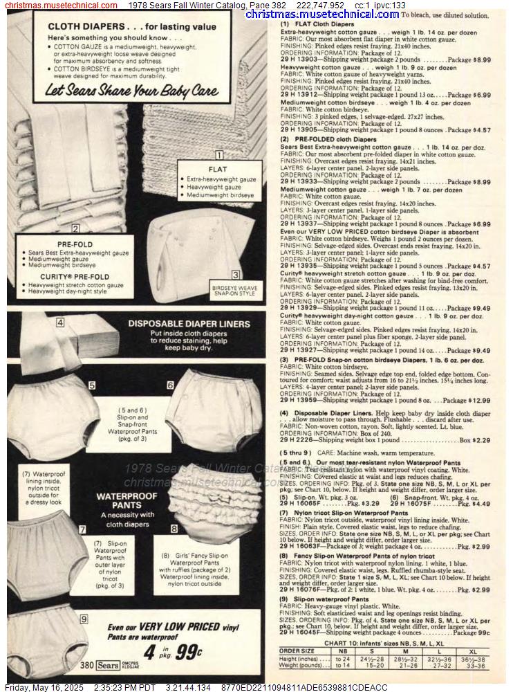 1978 Sears Fall Winter Catalog, Page 382
