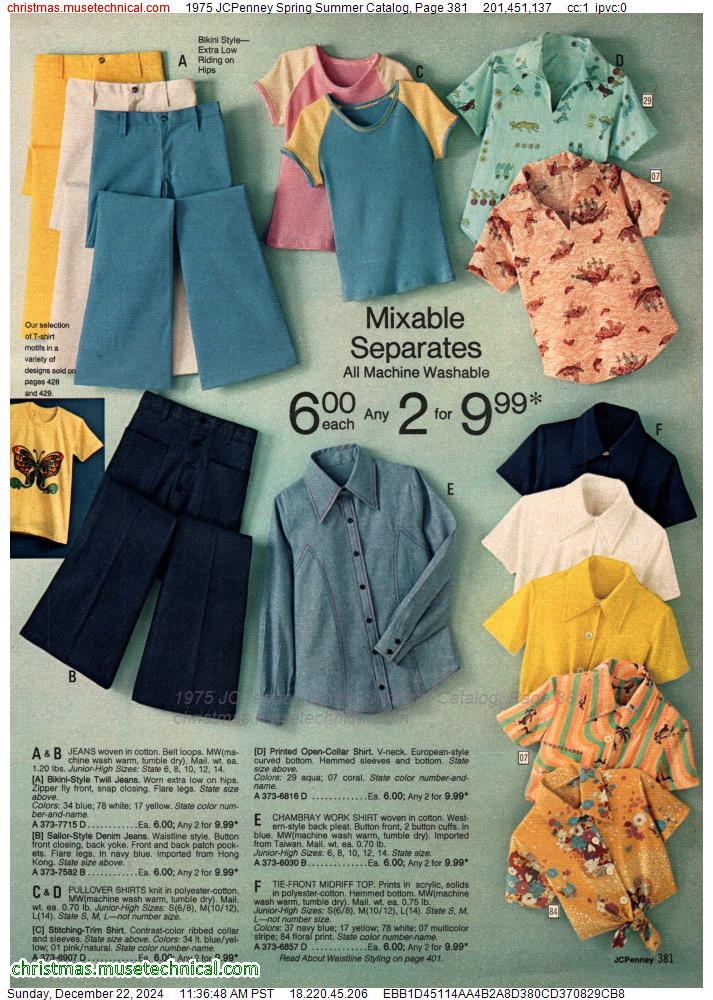 1975 JCPenney Spring Summer Catalog, Page 381