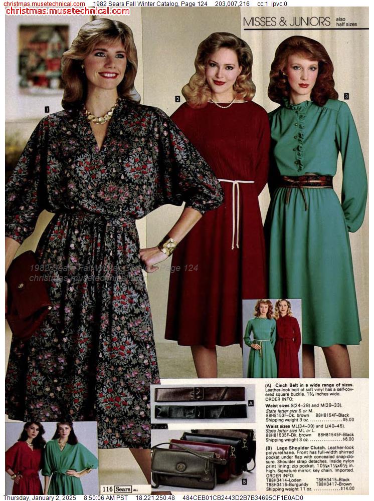 1982 Sears Fall Winter Catalog, Page 124