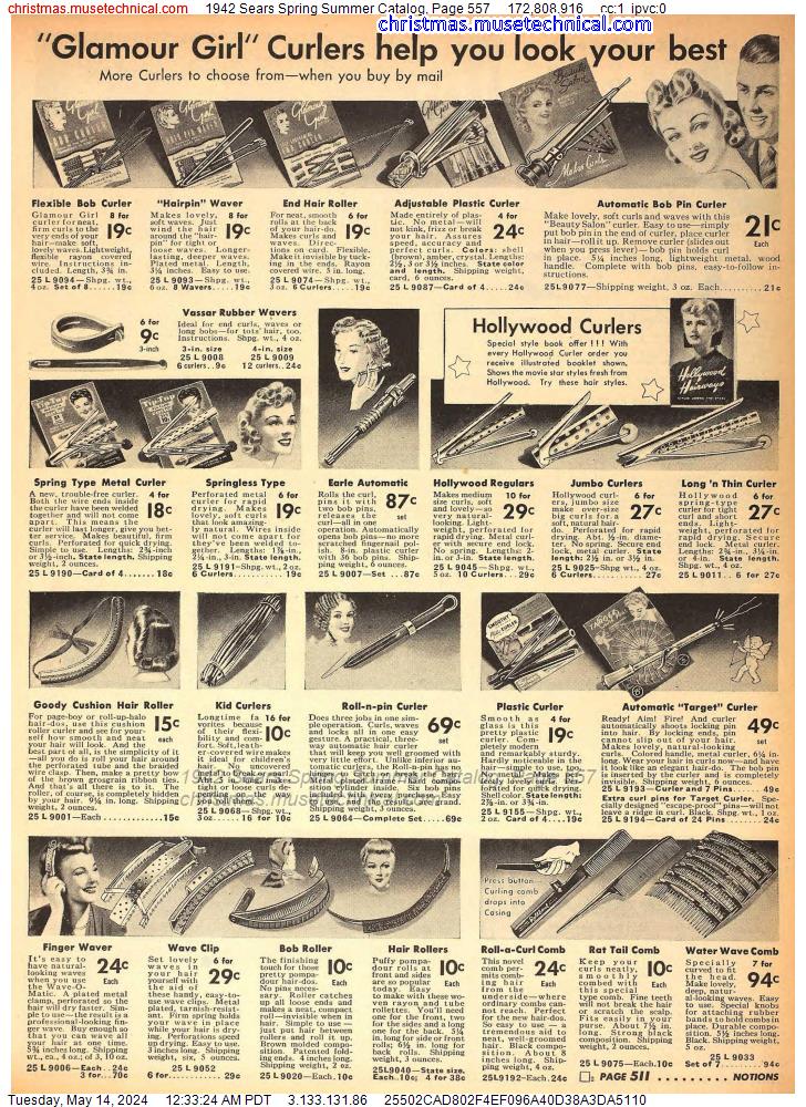 1942 Sears Spring Summer Catalog, Page 557